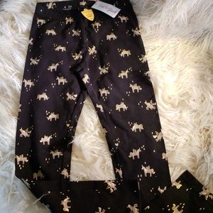 Black and gold unicorn leggings/free with purcha